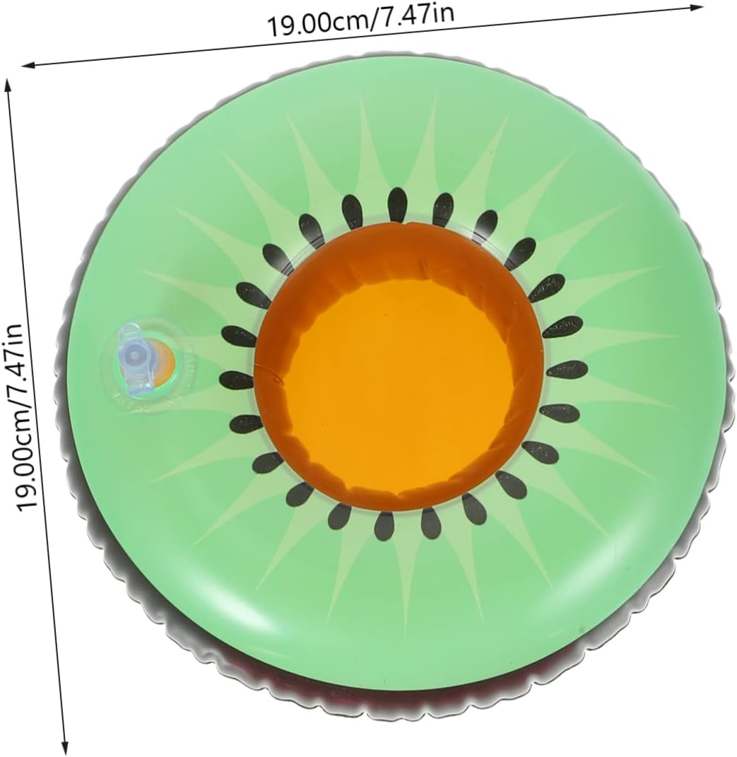 4Pcs Inflatable Drink Holder Pool Drink Float Floating Water Cup Holders for Swimming Pool Party image number 5