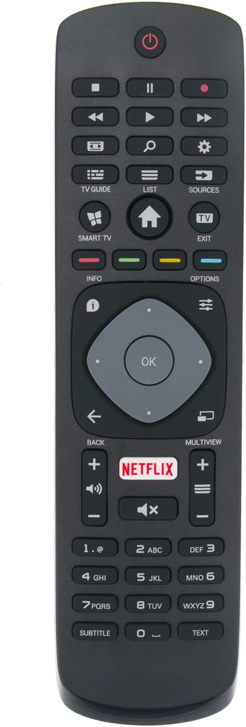 New Replacement Remote Control Compatible with Philips Smart LED Tvs 50PUT6103 55PUT6103 32PHT5102 43PFT5102 50PUT6102 50PUT6103 50PUT6133 55PUT6102 55PUT6103 55PUT6133 58PUT6183 65PUT6162 70PUT6774 image number 3