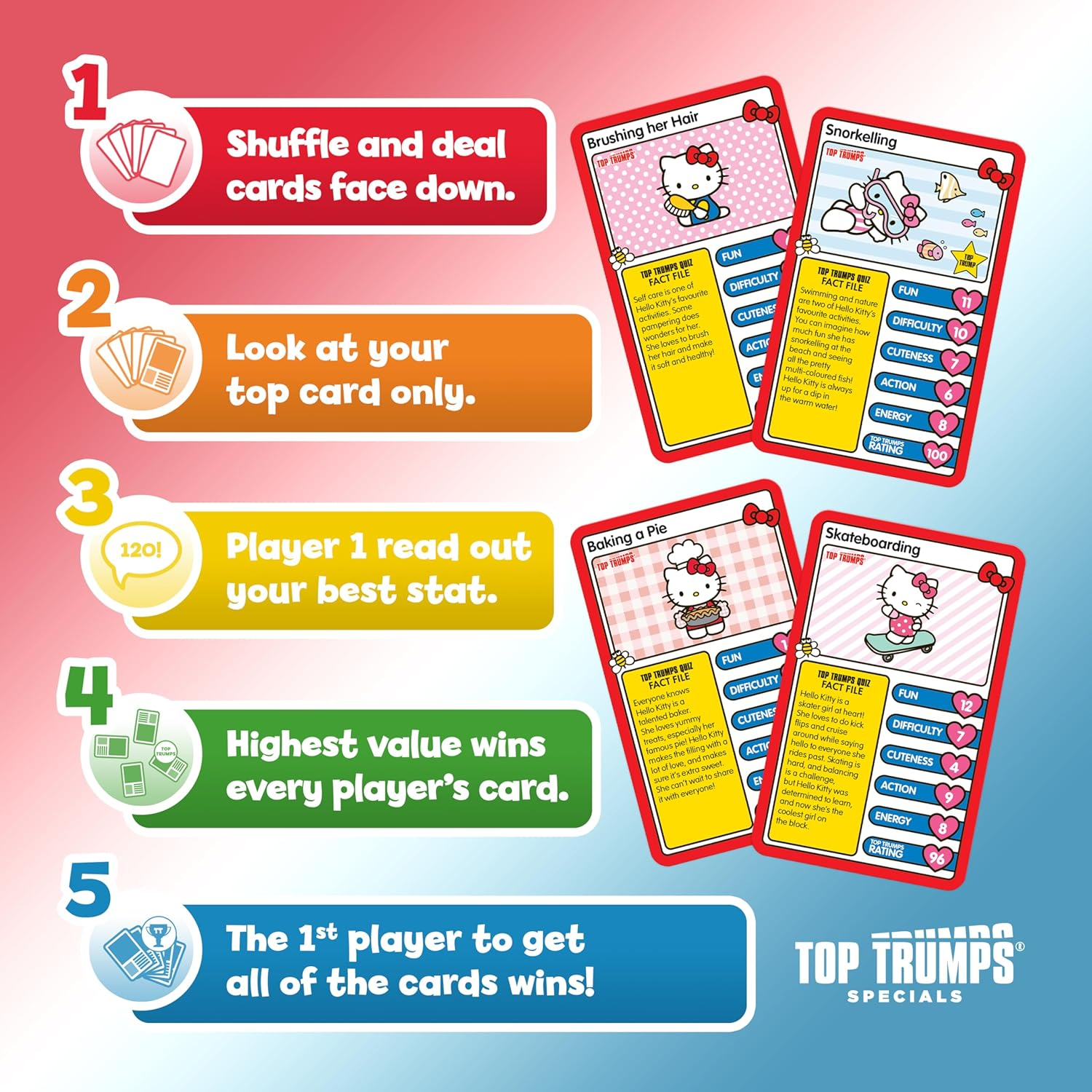 Top Trumps Specials Hello Kitty Card Game image number 5