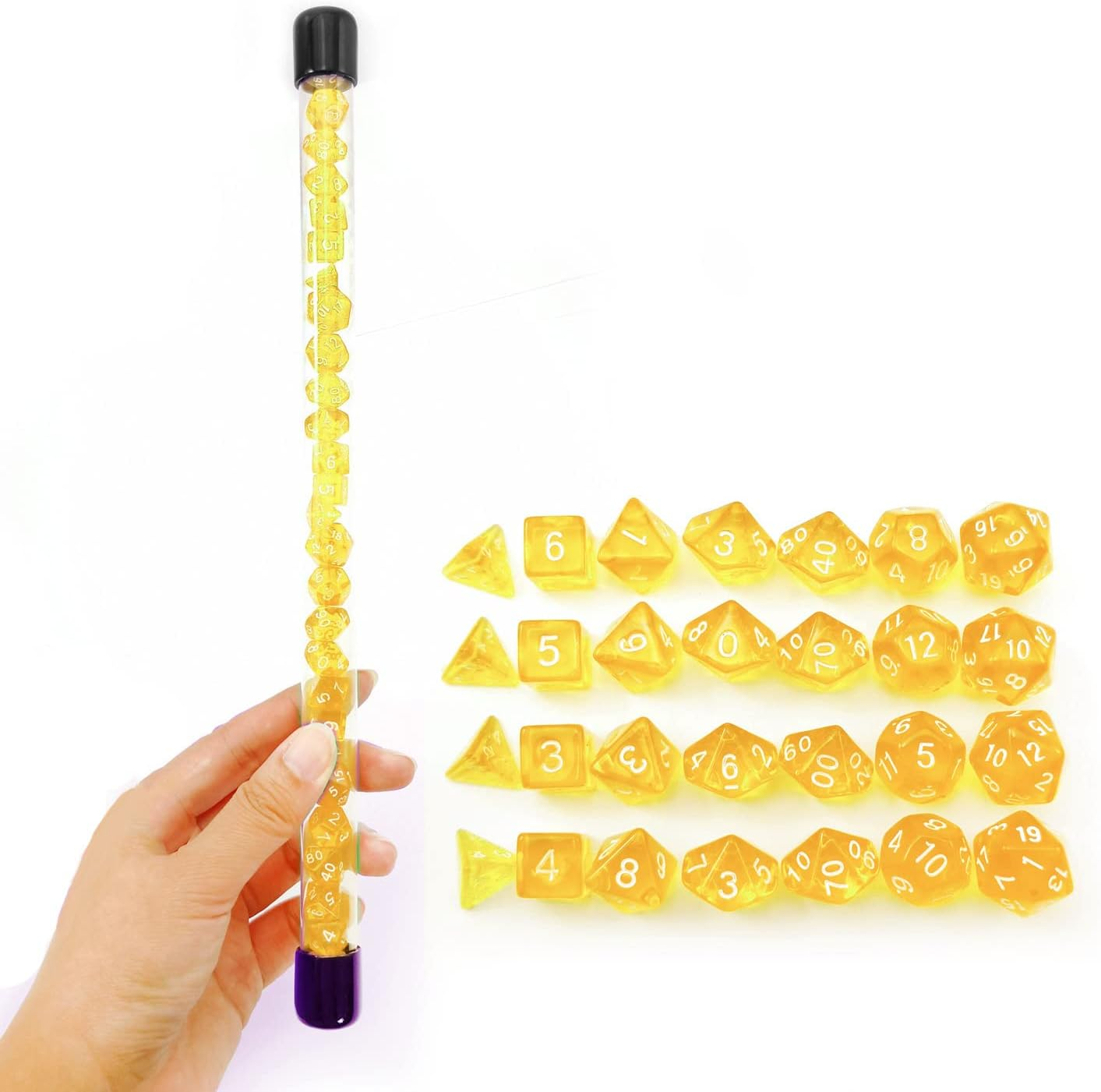 Bescon D20 Spindown Dice 22MM, Assorted Marble Colors 6Pcs Set image number 6