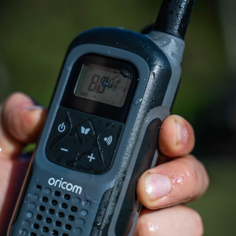Oricom UHF2500-2GR 2 Watt Waterproof Handheld UHF CB Radio Twin Pack, Grey image number 3