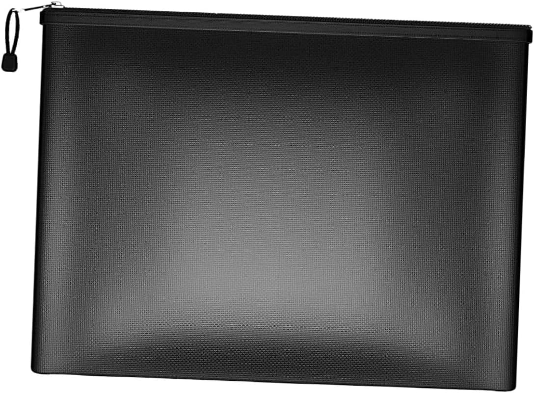 STAHAD Fireproof Document Bag Waterproof Zippered Organizer 29X20.5Cm Fire-Resistant Money Holder for Important Paper Storage Home Office Use image number 1