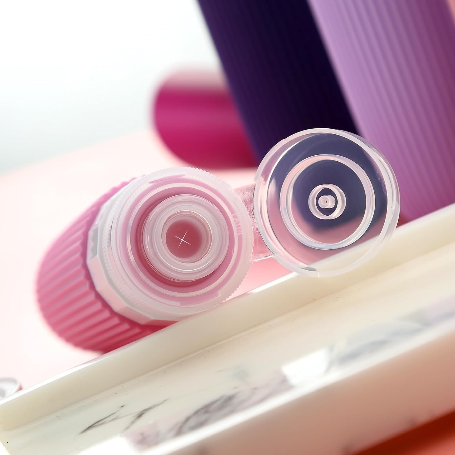 Mumoo Bear Travel Bottles for Toiletries, Tsa Approved 3Oz Portable Travel Bottles, BPA Free Leak Proof Squeezable Silicone Travel Size Containers, Travel Accessories with Clear Toiletry Bag (Style 5)