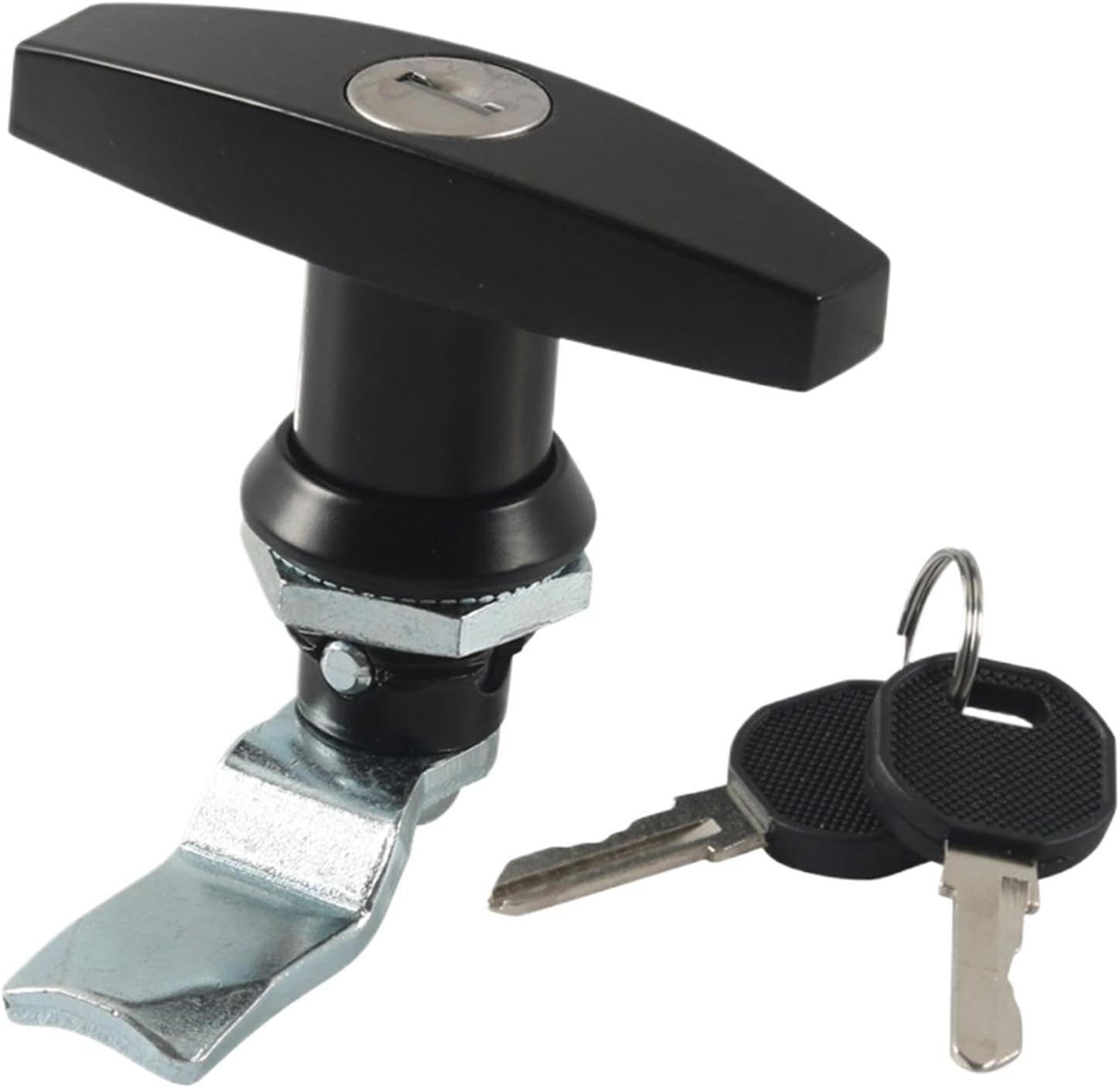 Shed Door T Handle Lock,Zinc Alloy Looking Kit with 2 Keys for Garage Door | Replacement T-Handle Parts Lock for Shed Doors, Toolboxes, Garage Doors, Vehicle Toolboxes, Trailers