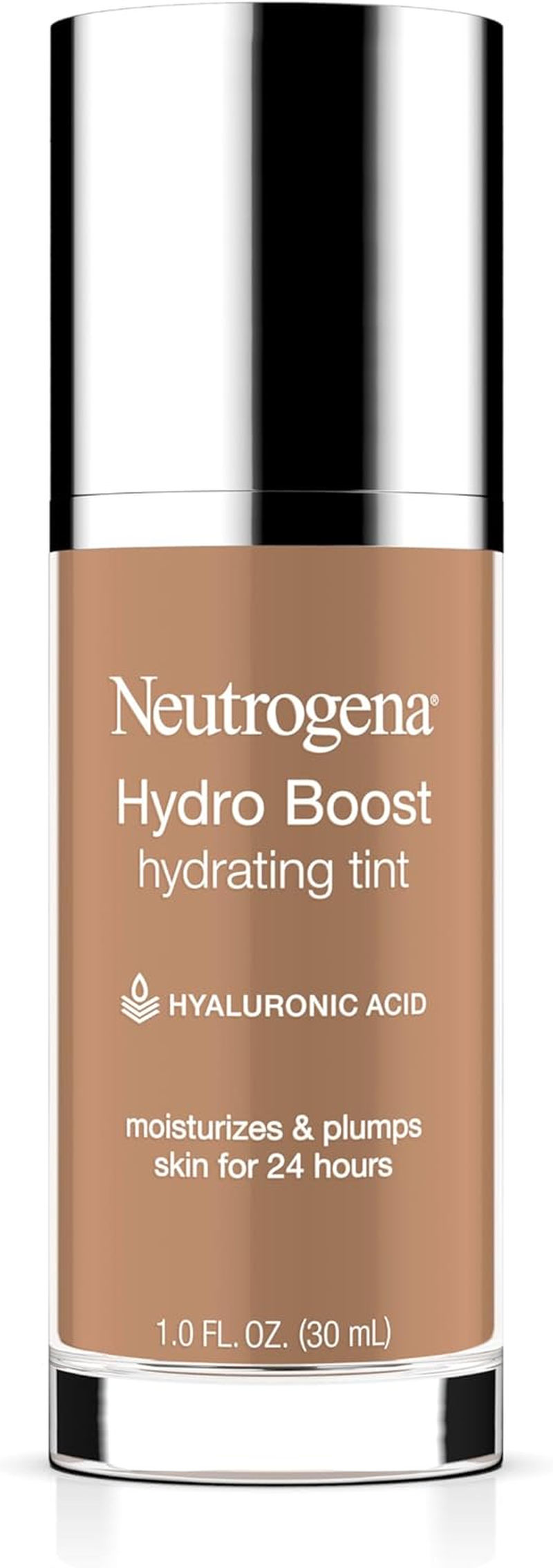Neutrogena Hydro Boost Hydrating Tint with Hyaluronic Acid, Lightweight Water Gel Formula, Moisturizing, Oil-Free & Non-Comedogenic Liquid Foundation Makeup, 115 Cocoa Color 1.0 Fl. Oz