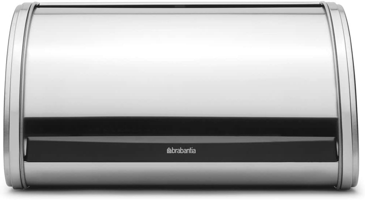 Brabantia 348907 Roll Top Bread Bin, Medium, Matt Steel - Matt Steel image number 2