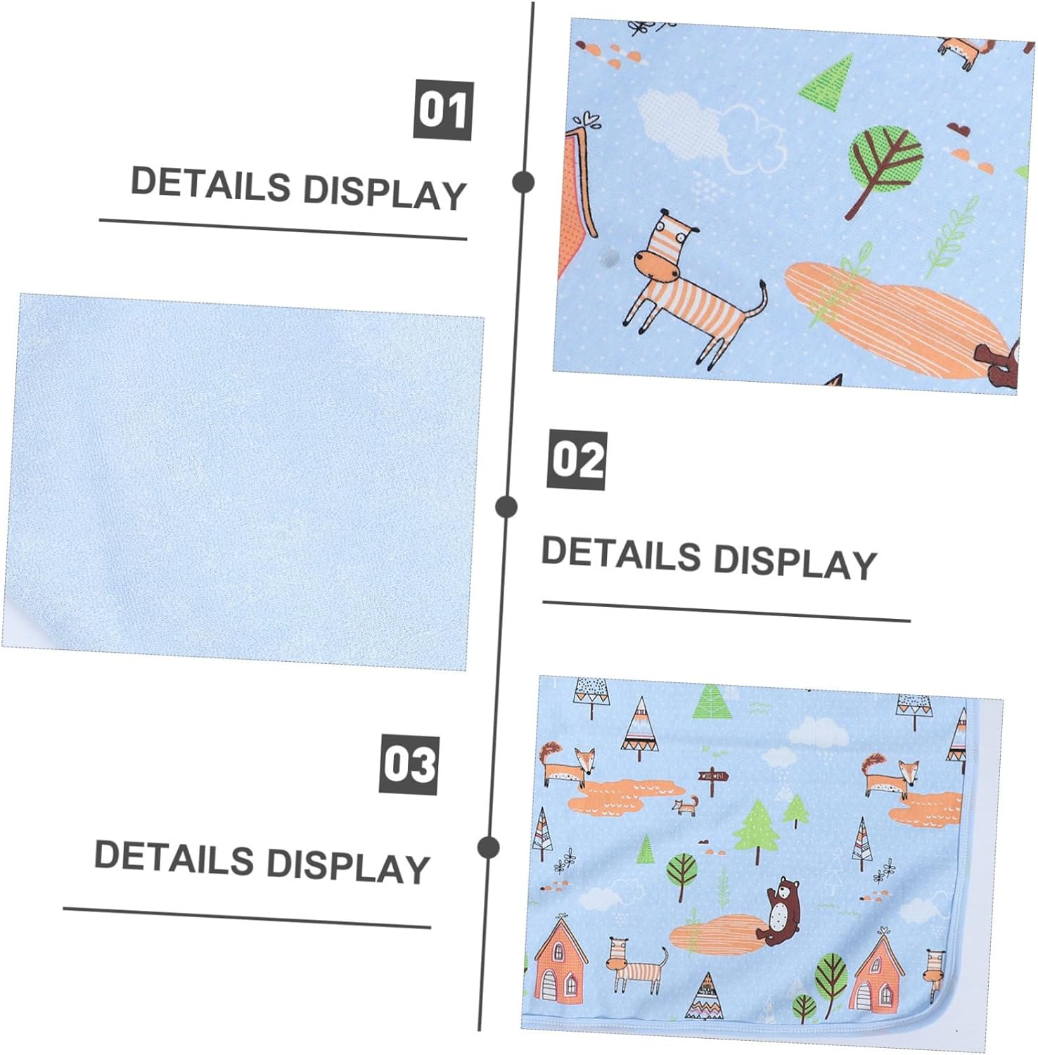 Vaguelly 2Pcs Washable Bed Pads for Bed Wetting and Comfortable Keeps Dry Night image number 5