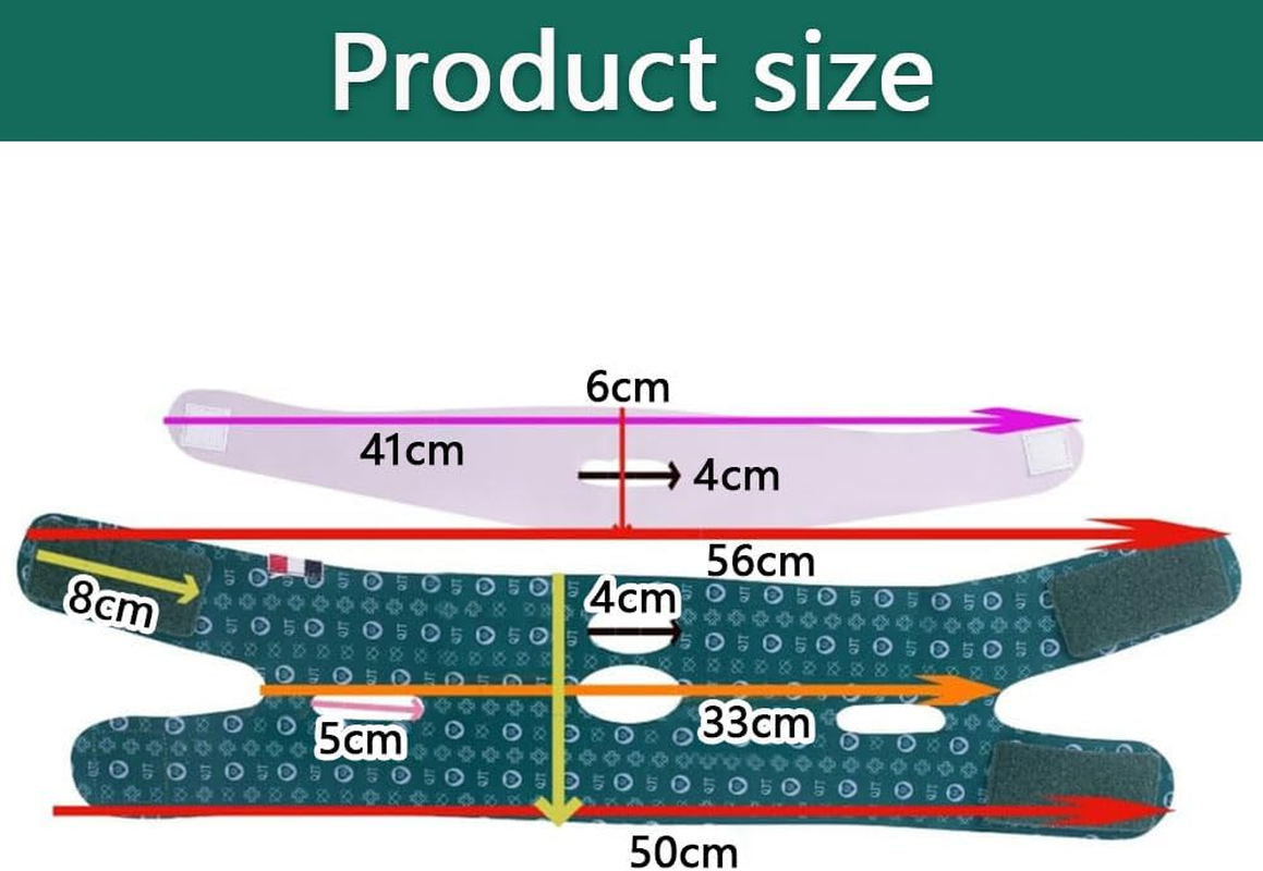 V Line Lifting Mask 2-In-1 &ndash; Reusable V-Shaped Slimming Face & Chin Lifting Belt, Double Chin Eliminator for Women, Facial Slimmer Tape for Saggy Skin, Jawline Exerciser & Face Shaper image number 2