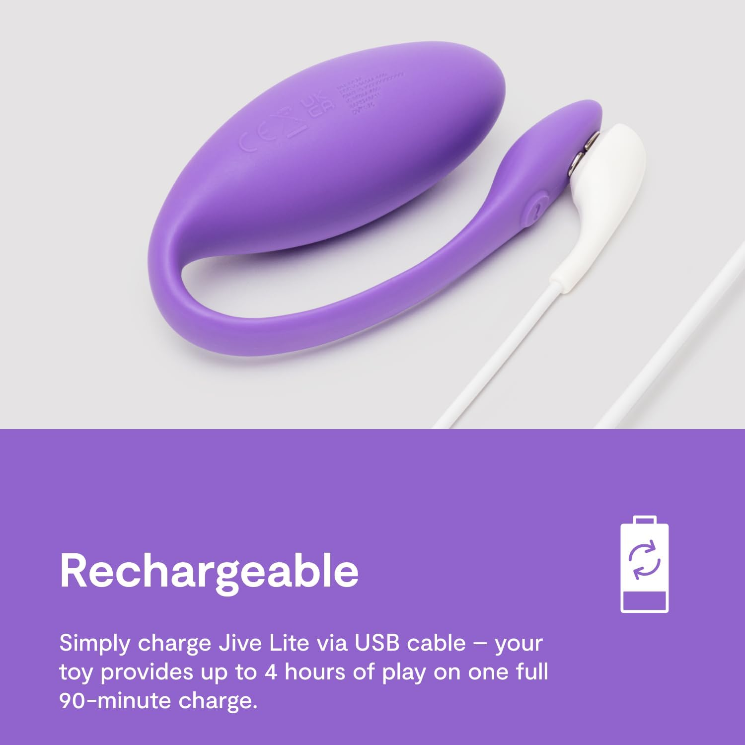 We-Vibe Jive Lite Wearable G-Spot Vibrator &ndash; Egg Vibrator &ndash; Vibrating Adults Sex Toy for Women & Couples &ndash; App Control &ndash; 10 Intensity Levels &ndash; Waterproof &ndash; Rechargeable image number 2