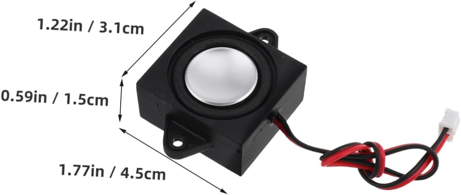 KICHOUSE 4Pcs Portable Mini Stereo Speakers External Speakers for Projector Flexible Connector for Easy Setup image number 3