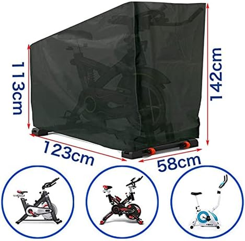 Exercise Stationary Bike Cover,Upright Indoor Cycling Protect, Dustproof/Waterproof Sun-Proof Bike Cover