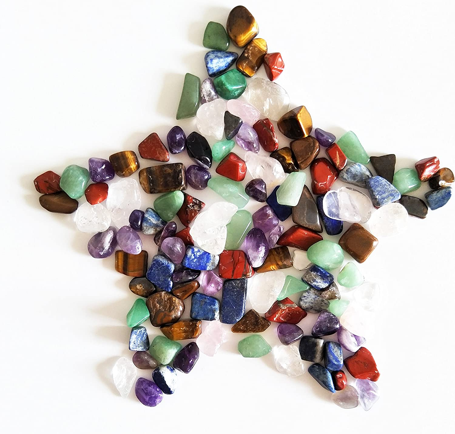 Mixed Natural Crystal 7 Chakra Stones, One Bag, about 100 Pieces, Weights about 160 Grammes in Total, Small Size image number 5