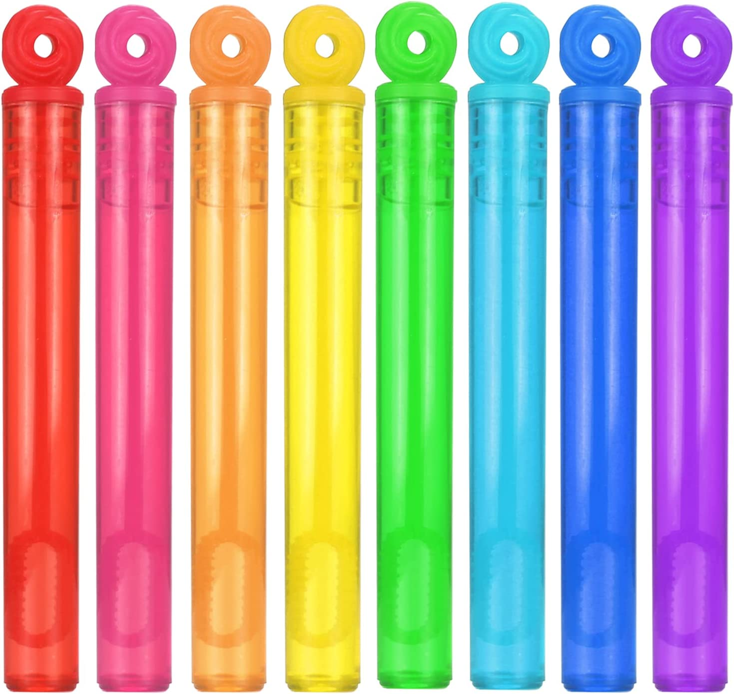 32-Piece 8 Colors Mini Bubble Wands Assortment Party Favors Toys for Kids Child Christmas Celebrationthanksgiving New Year Themed Birthdaywedding Bath Timesummer Outdoor Gifts for Girls Boys image number 5