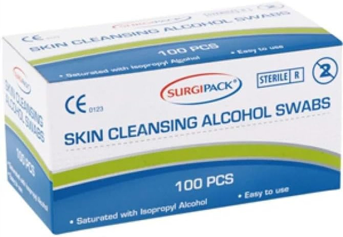 SURGIPACK SKIN CLEANSING ALCOHOL SWABS 100PCS
