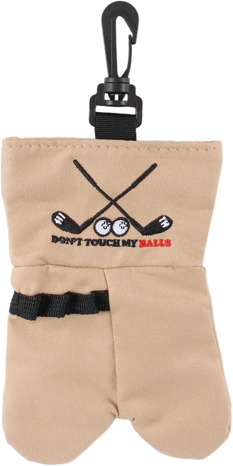 Yieidui Golf Ball Storage Bag Holder This Funny Golf Gift Is Sure to Make a Laugh Store Your Golf Accessories Stocking,Brown image number 6