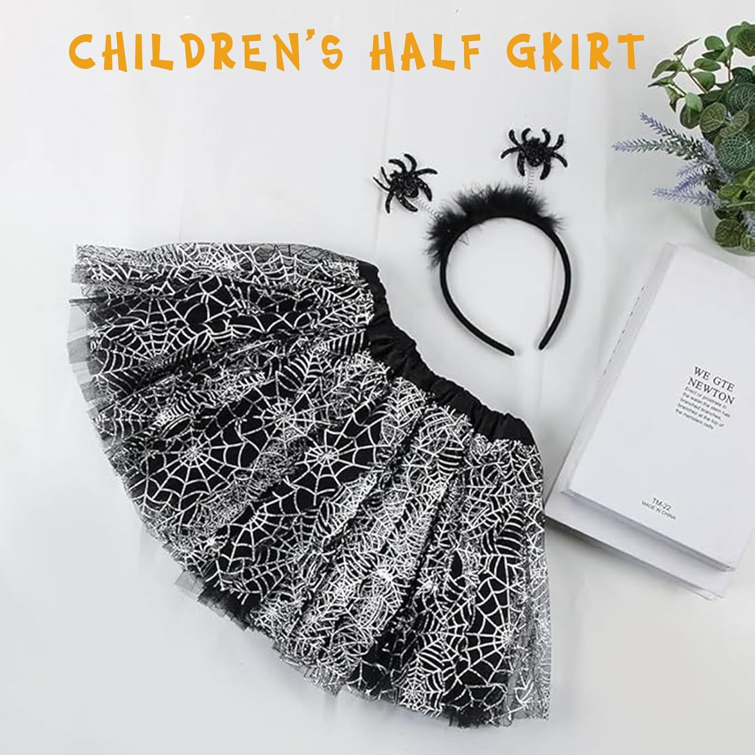 Witch Costume Children, Halloween Witch Costume Girls, Witch Tutu Skirt with Hairband, Witch Fancy Dress Set, Witch Costume for Carnival Halloween Fancy Dress Cosplay Party - Silver image number 6