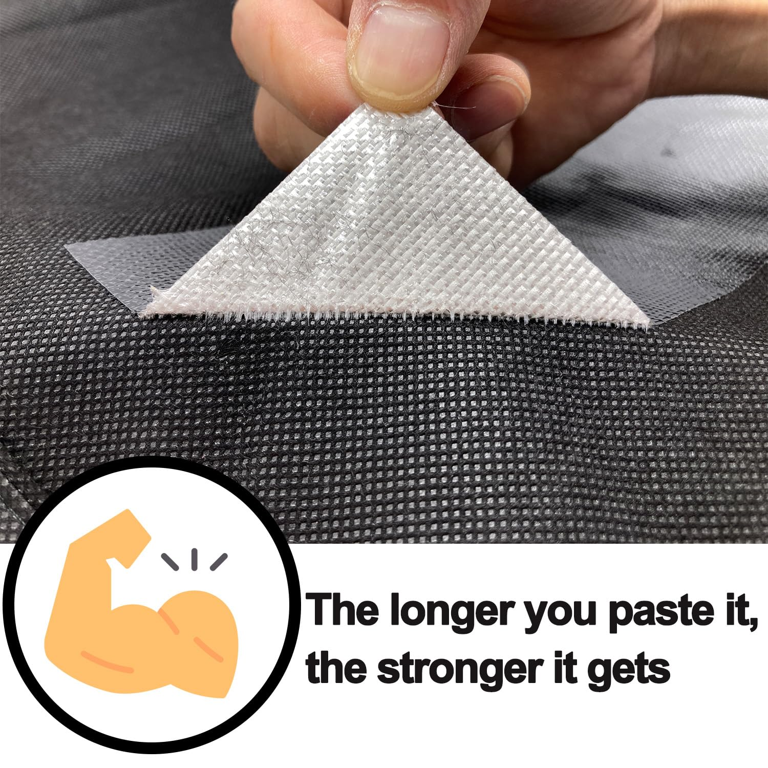 KAIHENG Awning Repair Tape Waterproof, Heavy Duty Outdoor Repair Tape for Tarp, Canvas, Tent, Boat Covers, Canopy, Sail Tape, Tent Repair Kit, Uvproof and Heat-Resistant, Black&hellip;