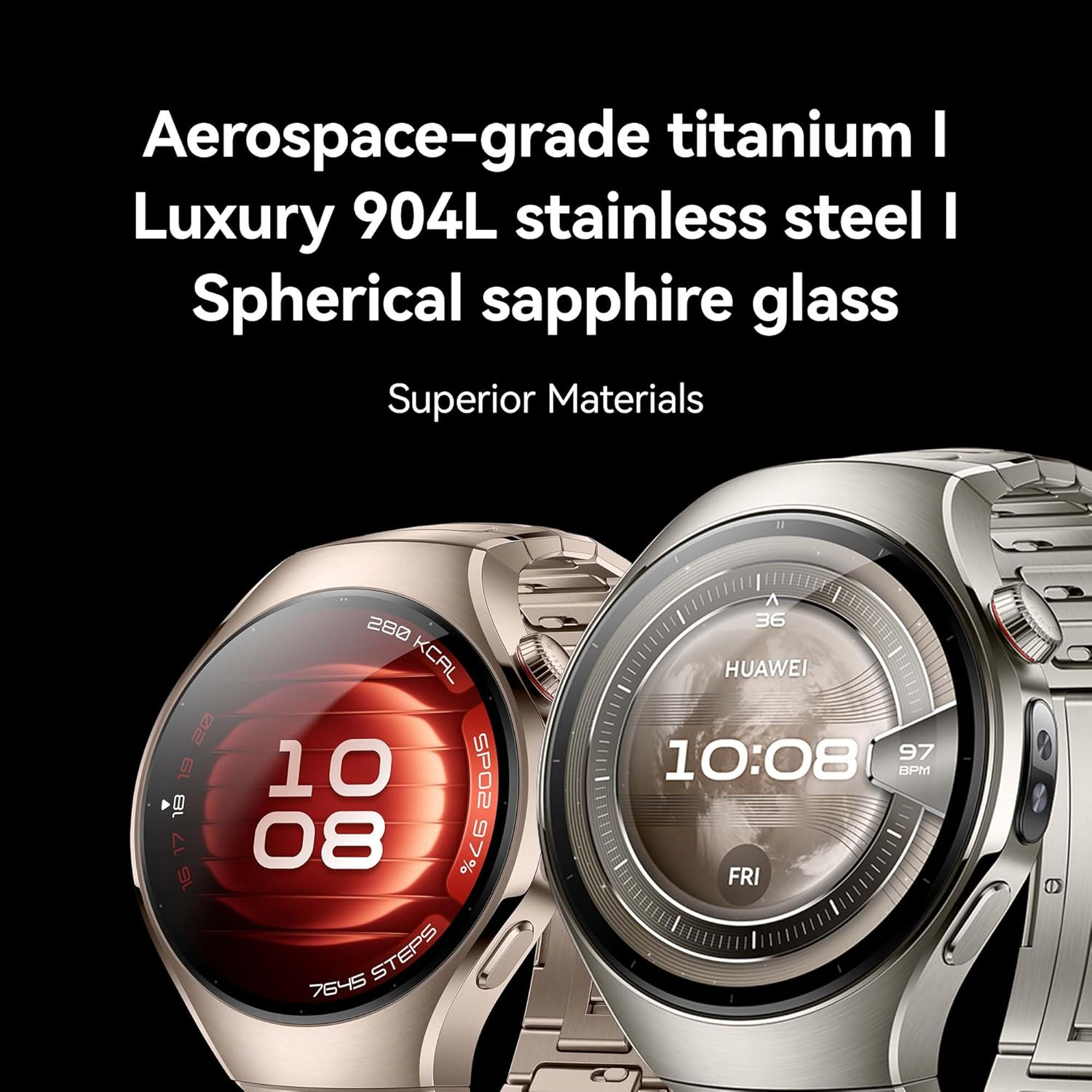 Huawei Watch 5, 42Mm Smartwatch, Multi-Sensing X-TAP, Health MOT, Real-Time Fingertip Blood Oxygen, up to 7 Days Battery Life, Esim, 904L Stainless Steel, Ios & Android, Beige image number 6