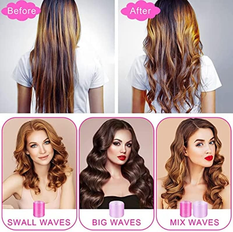 Teogneot Hair Rollers Set 6 Mm, 48 Mm and 12 Pieces Duckbill Cutting Clips For image number 4