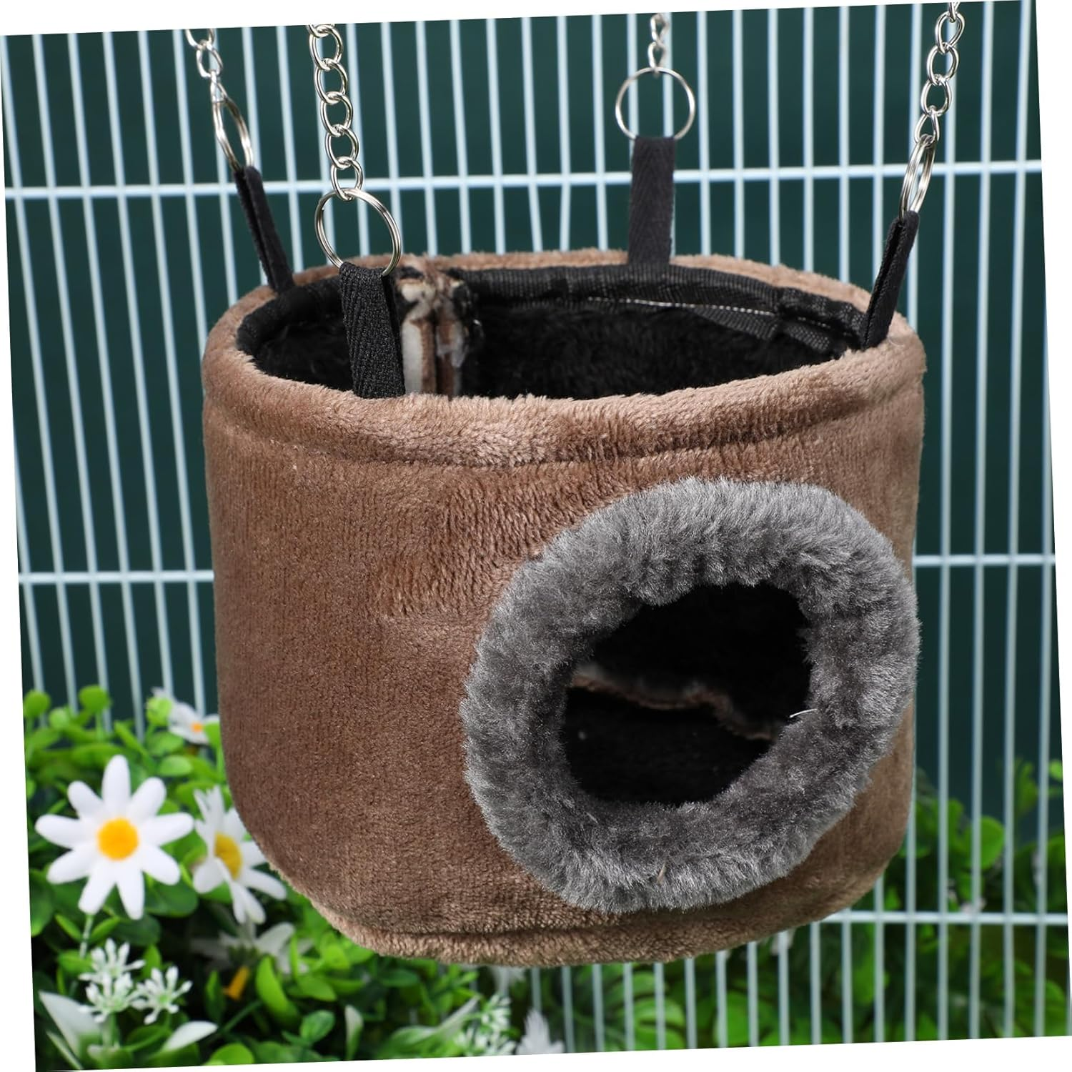 WINOMO Pet Hammock Hamster Hanging Toy Snuggle Hut for Squirrel, Chinchilla, Guinea, Pig, Rat, Mice, Small image number 6
