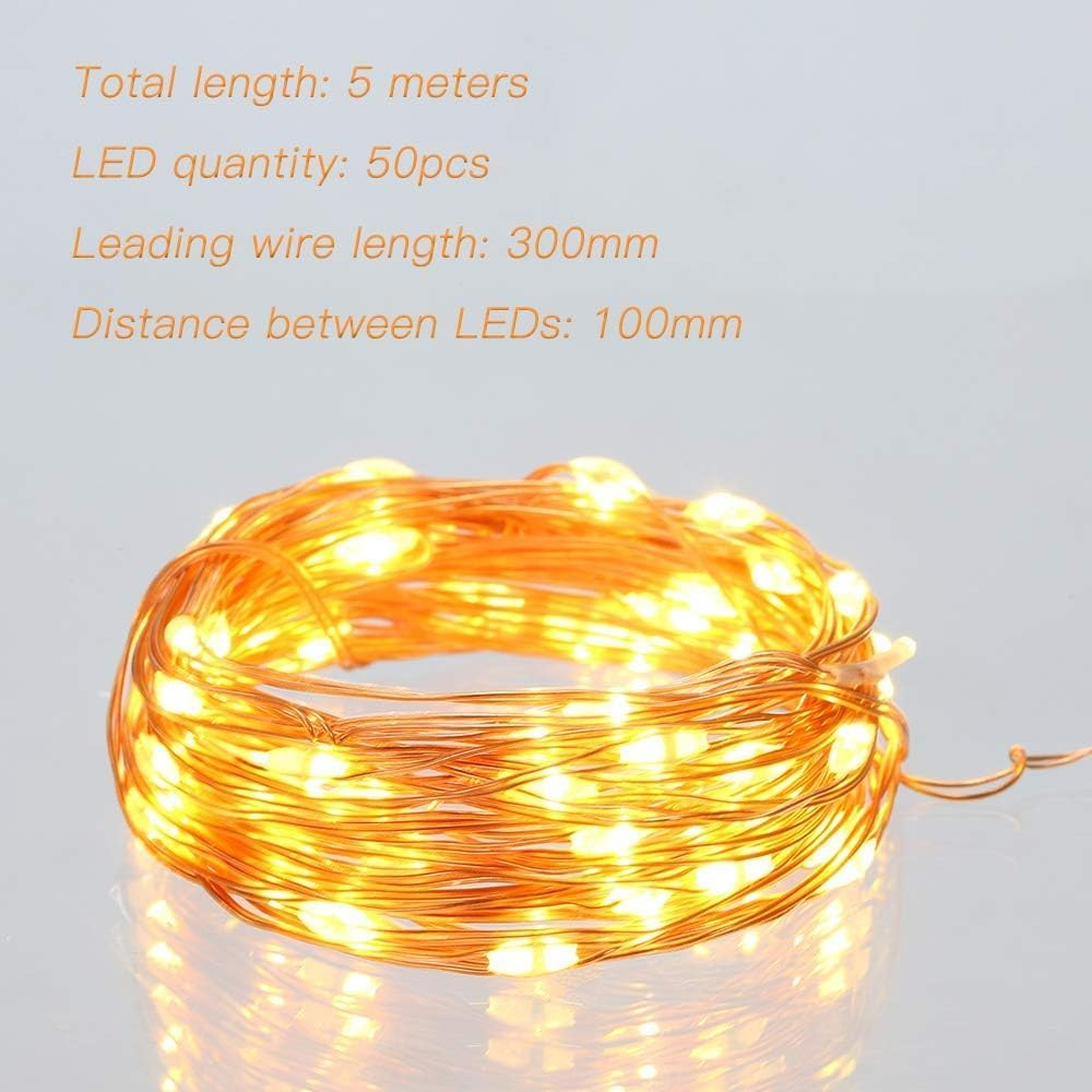 20 LED Star String Lights 10 FT Fairy Christmas Lights Battery Operated for Indoor & Outdoor, Party, Wedding and Holiday Decorations Warm White image number 2