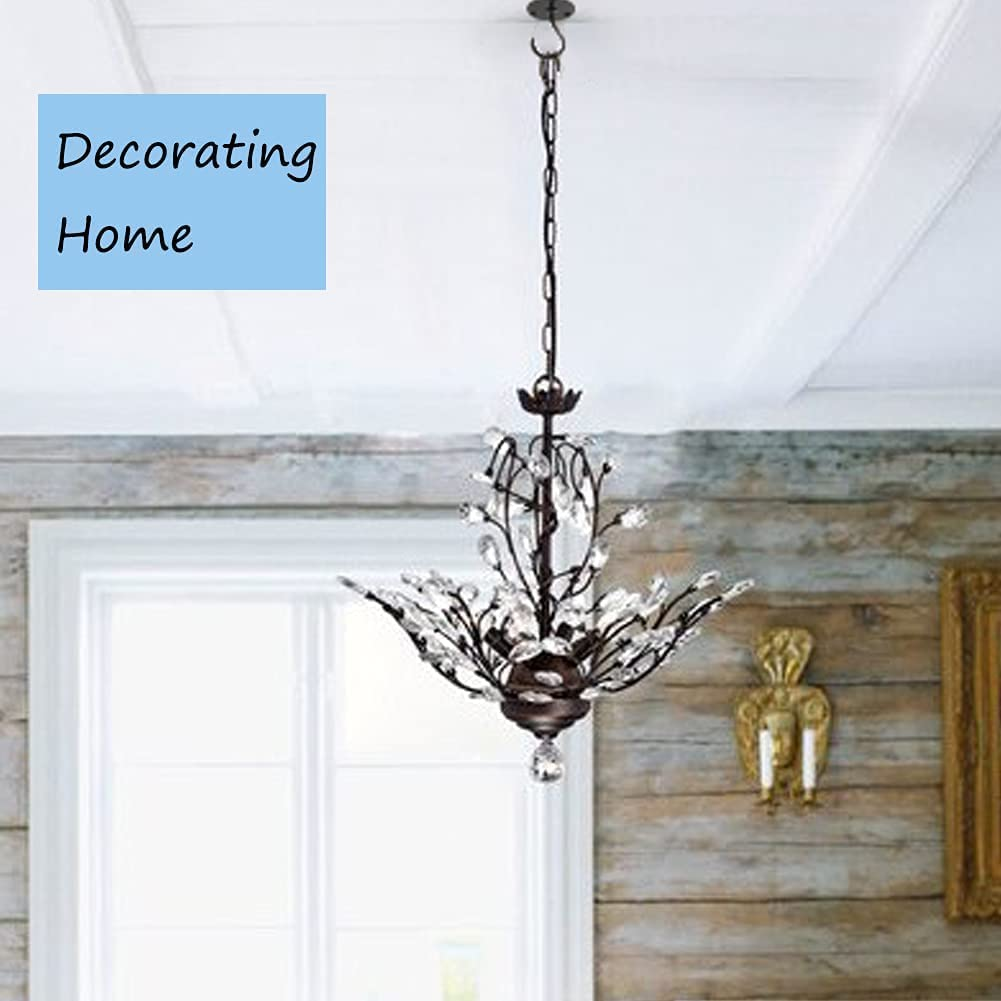 Ceiling Hooks - Metal Plant Bracket Iron Wall Mount Lanterns Hangers for Hanging Plants Hanging Bird Feeders, Lanterns, Wind Chimes, Planters, Outdoor Decoration Hooks image number 5