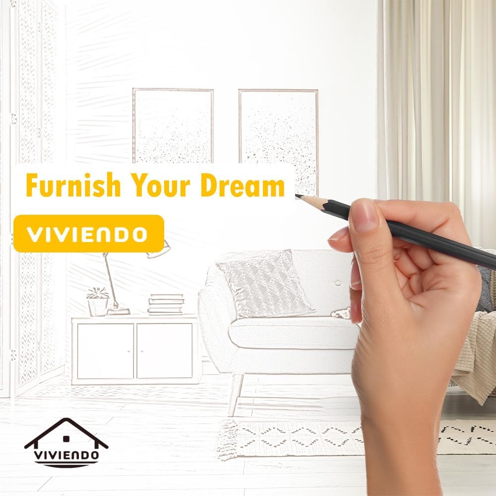 Viviendo 3-Tier Side Table, Industrial End Table for Living Room, Bedside Tables with Storage Shelves, Rustic Wooden Nightstand with Metal Frame image number 5