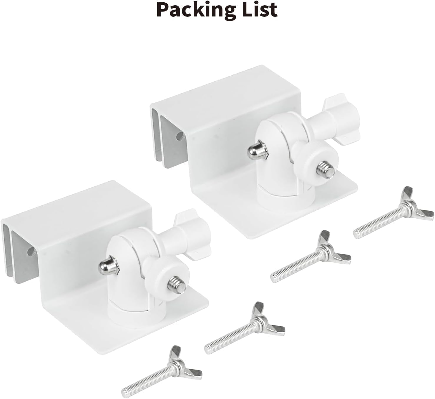 2 Pack Gutter Mount Compatible with Eufycam 2C/2C Pro, 2/2 Pro, 3C/S300, 3/S330,Solocam S220/C210, 360&deg;Rotation Security Bracket with 1/4 Screw Thread(Camera Not Included) image number 6