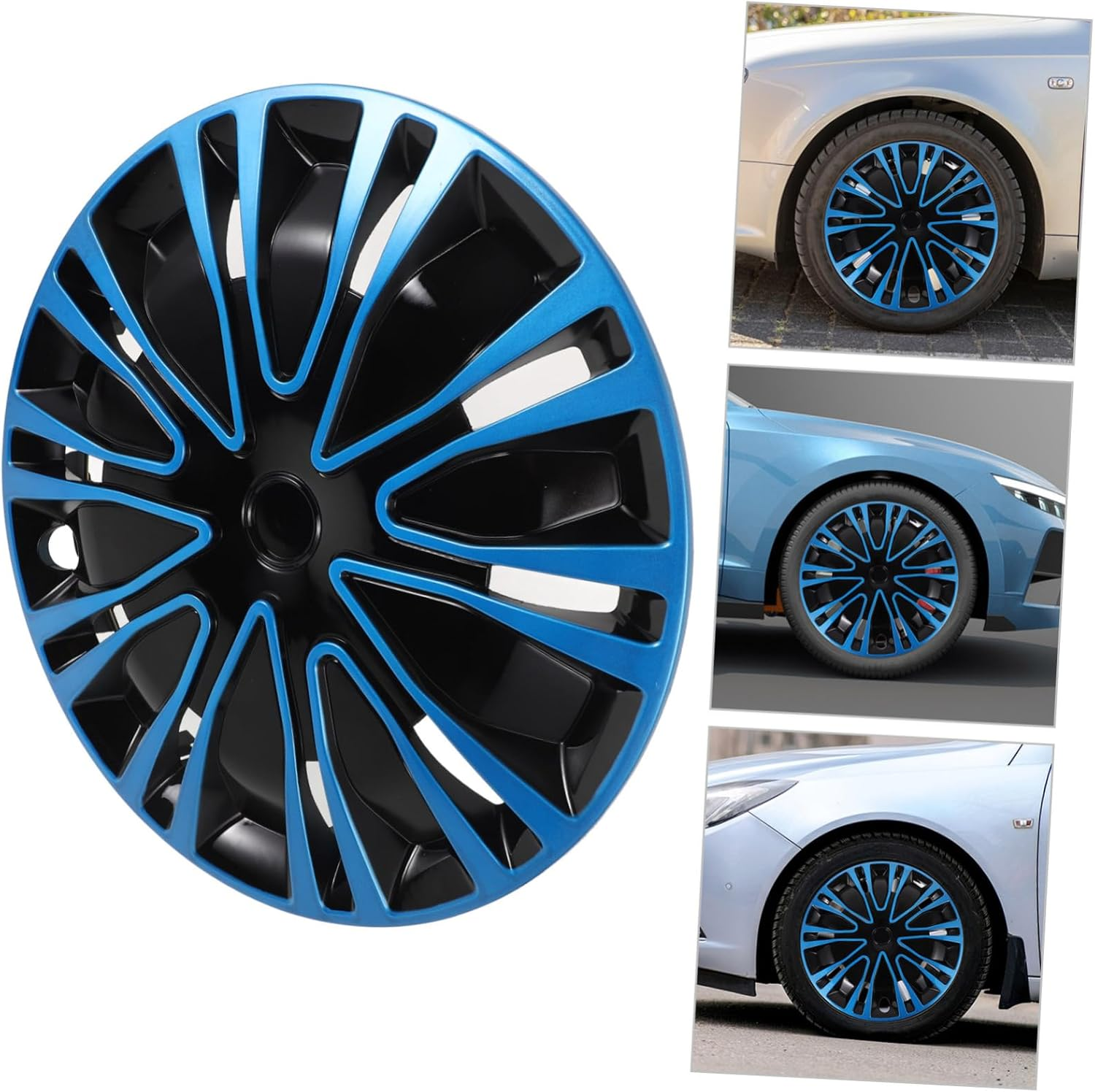 MAGICLULU Car Hubcap Wheel Cover Decorative Hub Cap Cover for Automotive Wheels Hubcaps image number 6