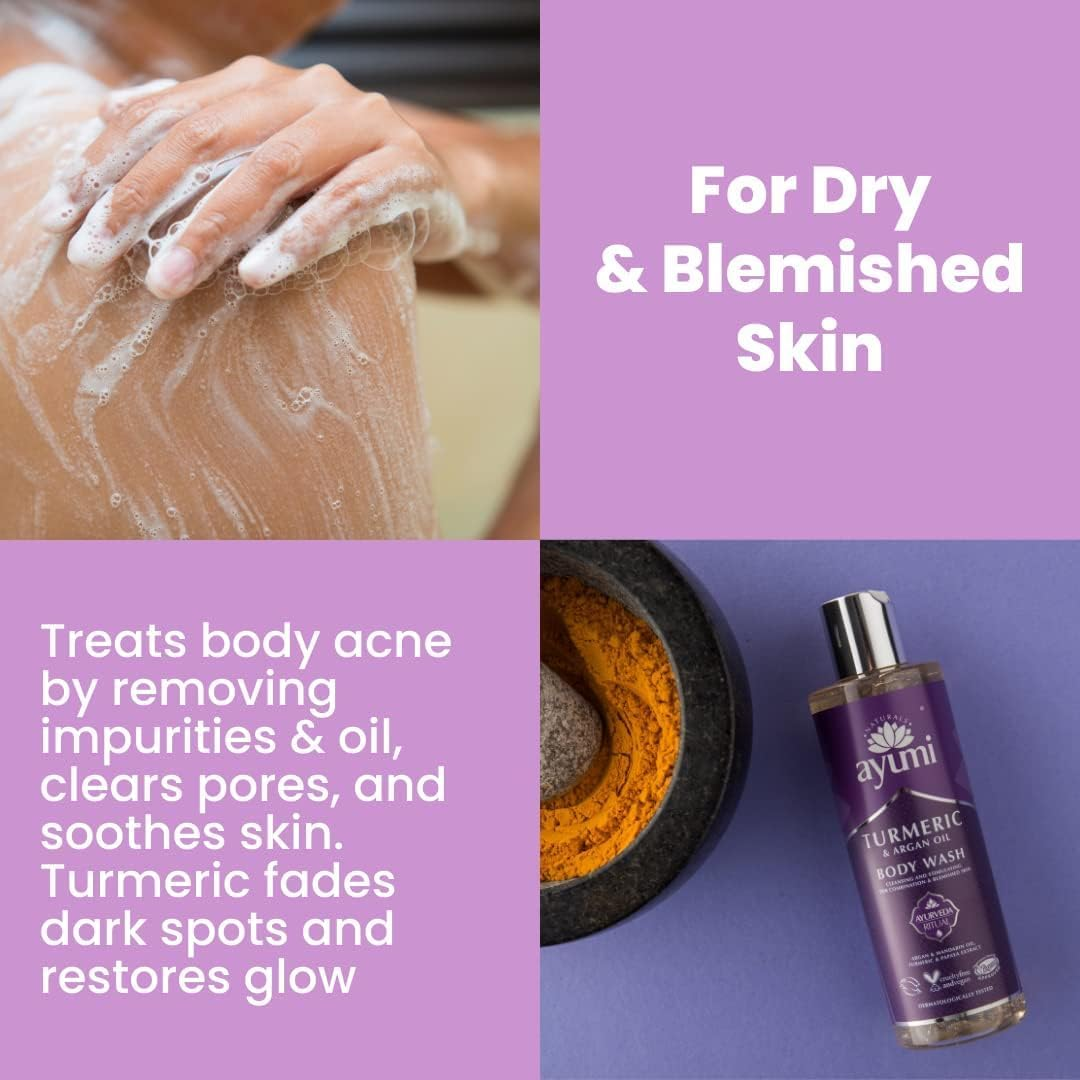 Ayumi Turmeric & Argan Body Wash. Vegan, Cruelty-Free, Dermatologically-Tested, 1 X 250Ml image number 2