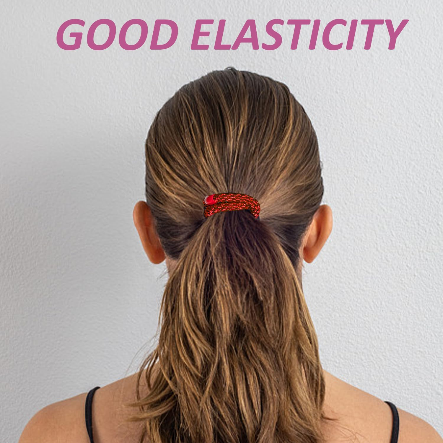 15 Pieces Colorful Hair Bands, 10 Pieces Colorful Hair Cards, Braided Headbands, Thickened Leather Bands with High Elasticity, Hair Bands for Ponytails, Accessories for Hairstyles image number 5