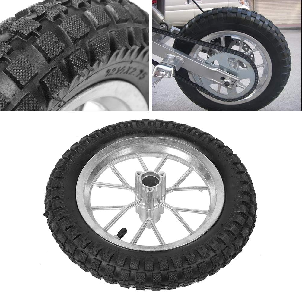 Pitbike Tyres, 12 Inches, Motorcycle Tyres, Powersports Wheel and Tyre Products, 12.5 X 2.75 Inch Motorcycle Front Wheel with Rim, Suitable for Coolster 49 Cc 2-Taini Dirt Bike image number 6