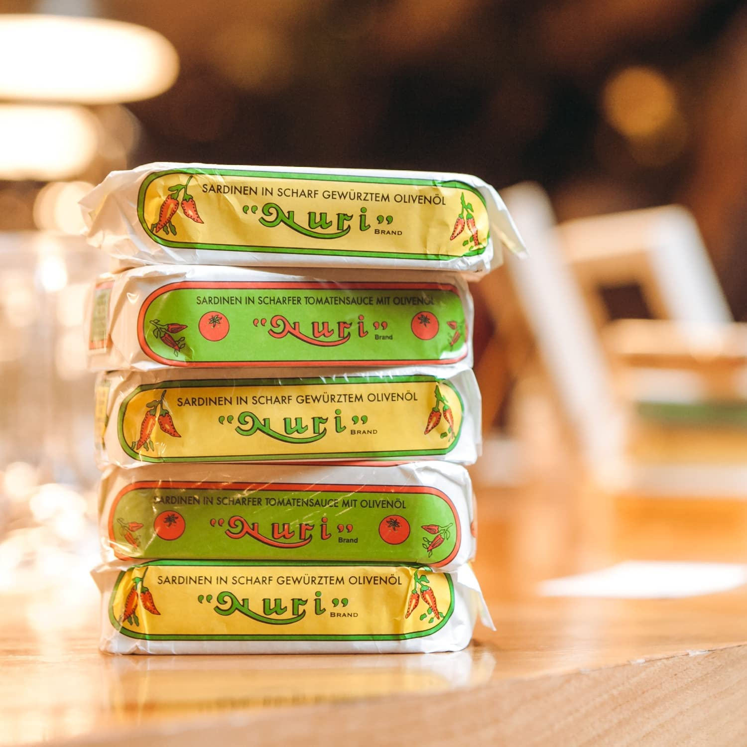 10 Pack NURI Portuguese Sardines in Tomato Sauce - (125 Gram Cans) (Tomato Sauce 10 Pack)