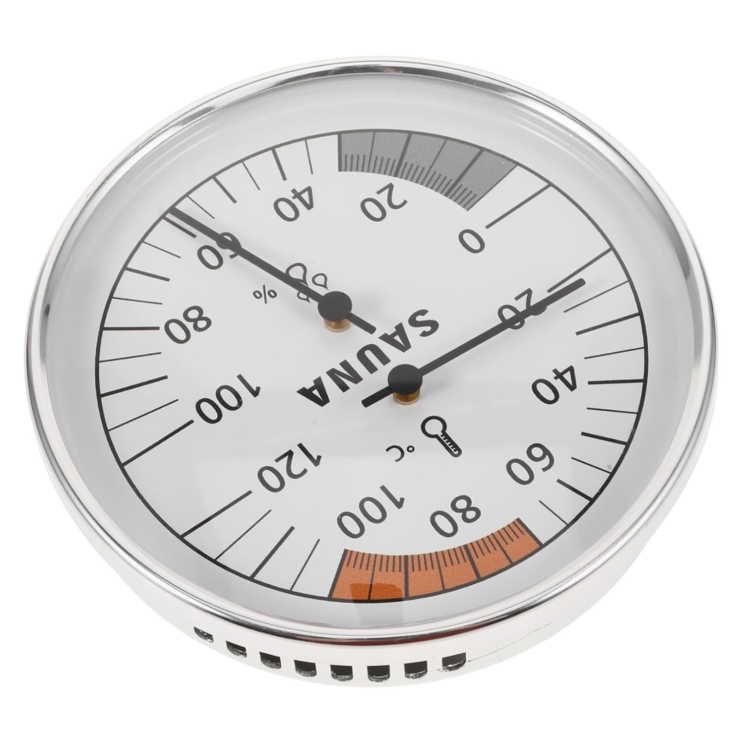 Ibasenice Practical Sauna Hygrothermograph with Scale for Accurate Temperature and Humidity Monitoring Wall-Hanging Design for Easy Installation in Sauna Rooms and Steam Baths image number 5