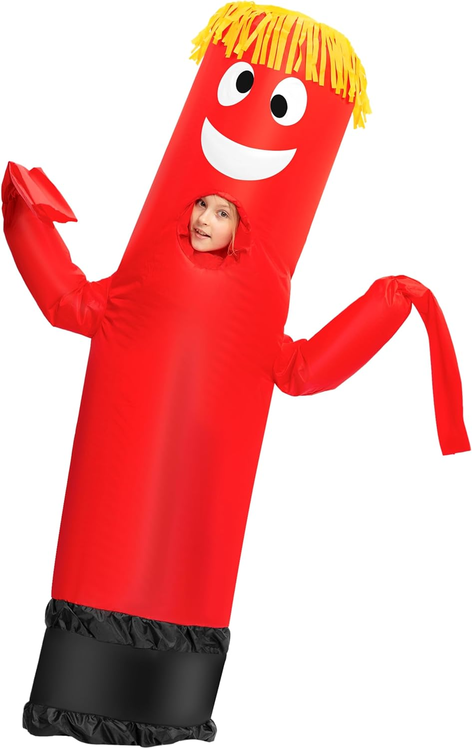 Spooktacular Creations Inflatable Costume Tube Dancer Wacky Waiving Arm Flailing Halloween Costume Child Size