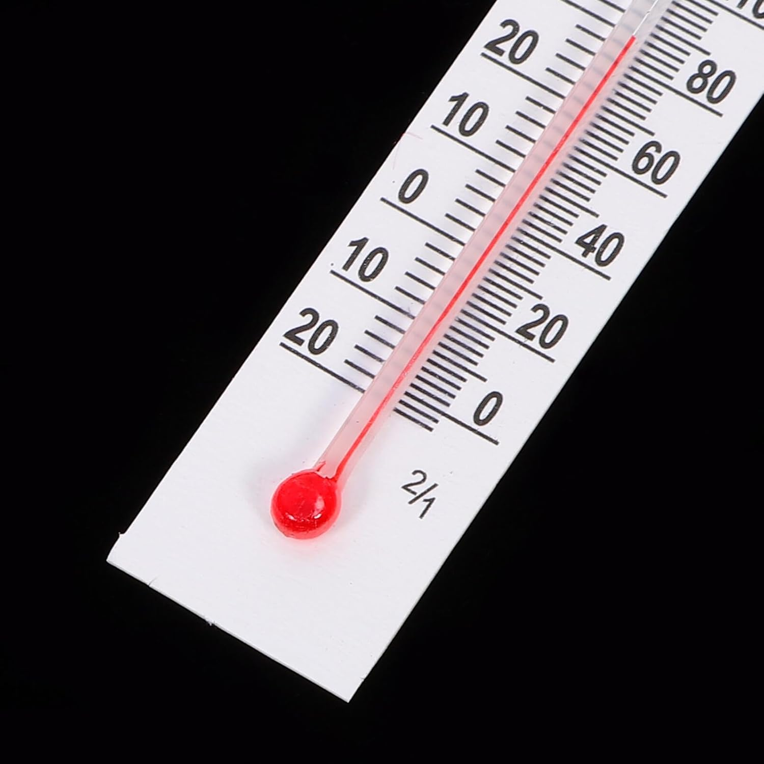 DECHOUS 30Pcs Miniature Glass Thermometer Model 6.0Cm X 1.5Cm Micro Analog Temperature Gauge for Dollhouse Accessories and Room Decoration, Small Portable Temperature Monitor for Home And image number 2