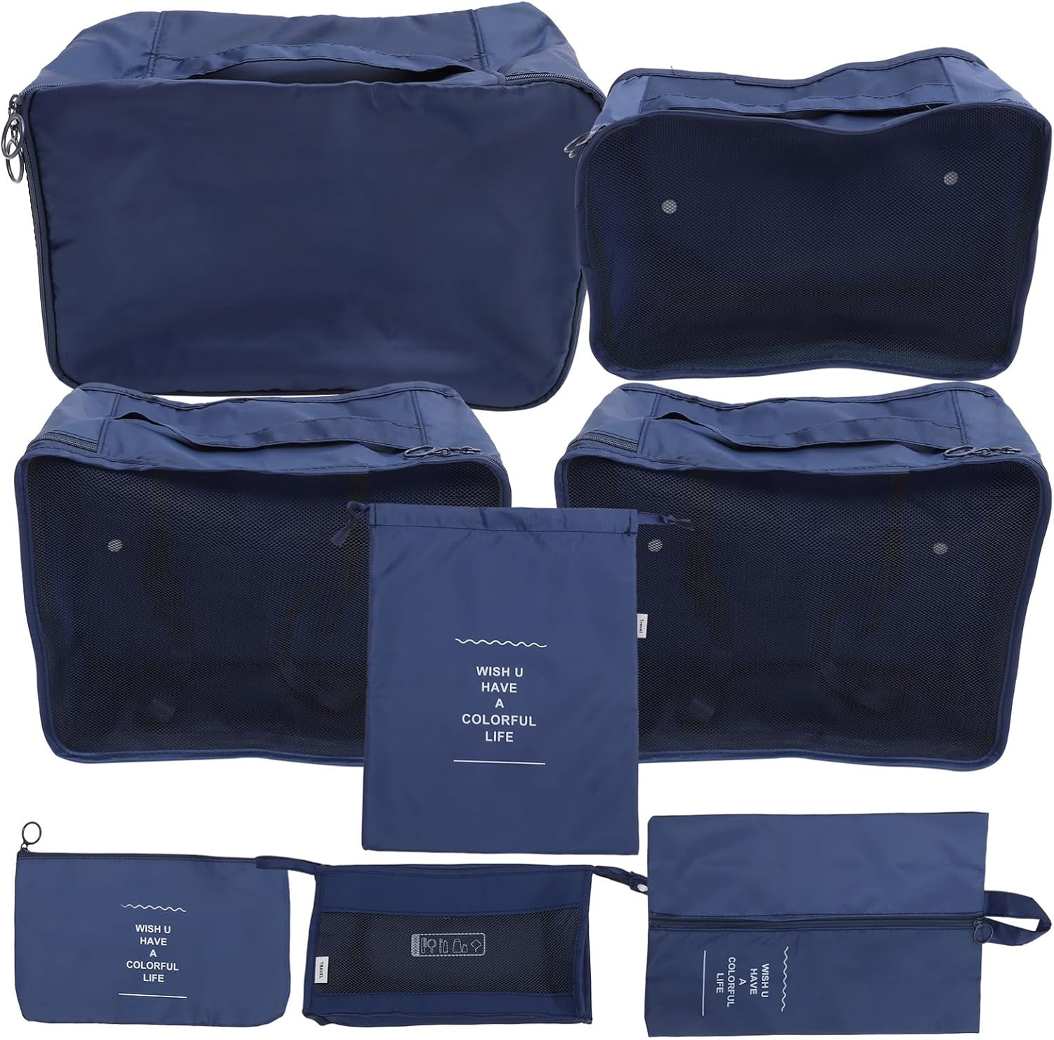 Yardenfun Travel Packing Cubes Luggage Organizers for Toiletries Clothes Shoes Cosmetics Storage Bags image number 2