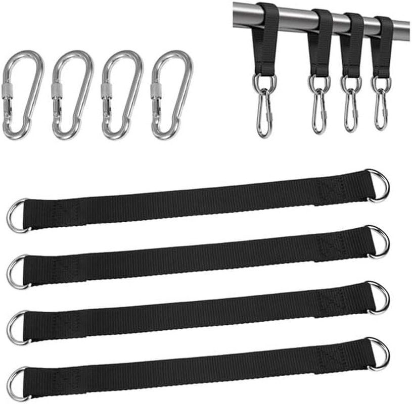 4Pcs Tree Swing Straps Hanging Kit，13Inch Tree Swing Strap Hanging Rope with Safer Lock image number 3