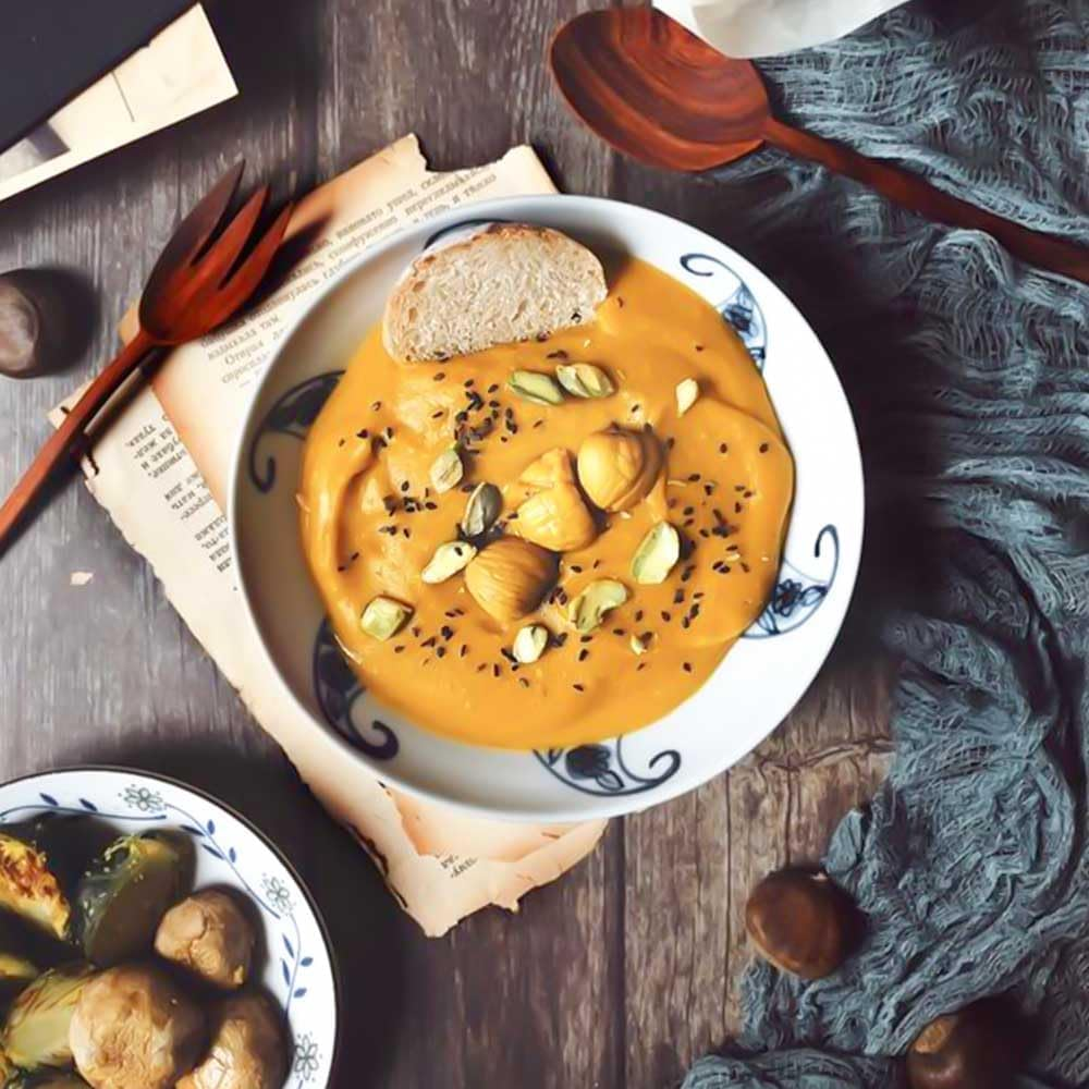 Delyco Chestnuts Whole Roasted Peeled Ready to Eat Snack Shelled Cooked Chestnuts for Snacking, Baking, Cooking 100G image number 1