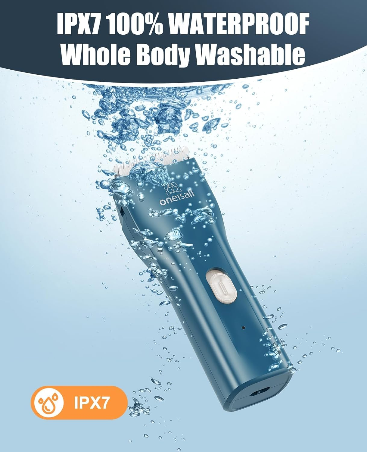 Oneisall Pet Clipper for Cat Matted and Long Hair - Quiet Cordless Shaver with Pet Hair Clippers