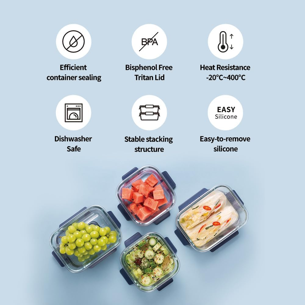 Locknlock Top Class Glass with Tritan Lid Rectangular - 2L image number 5