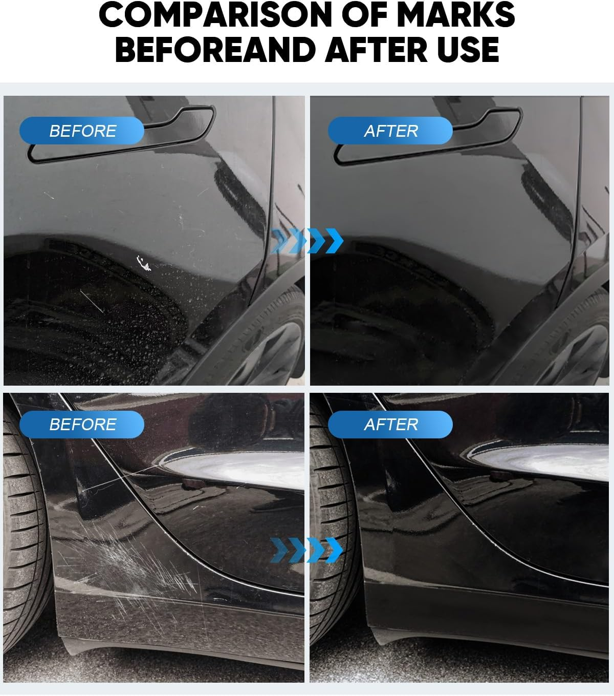 Quicksilver(Pn00) Touch up Paint for Tesla Curb Rash Repair Kit - DIY Kit with Color-Matched Touch up Paint for Model 3/Y/S/X - Paint Kit- Stealth Grey image number 7