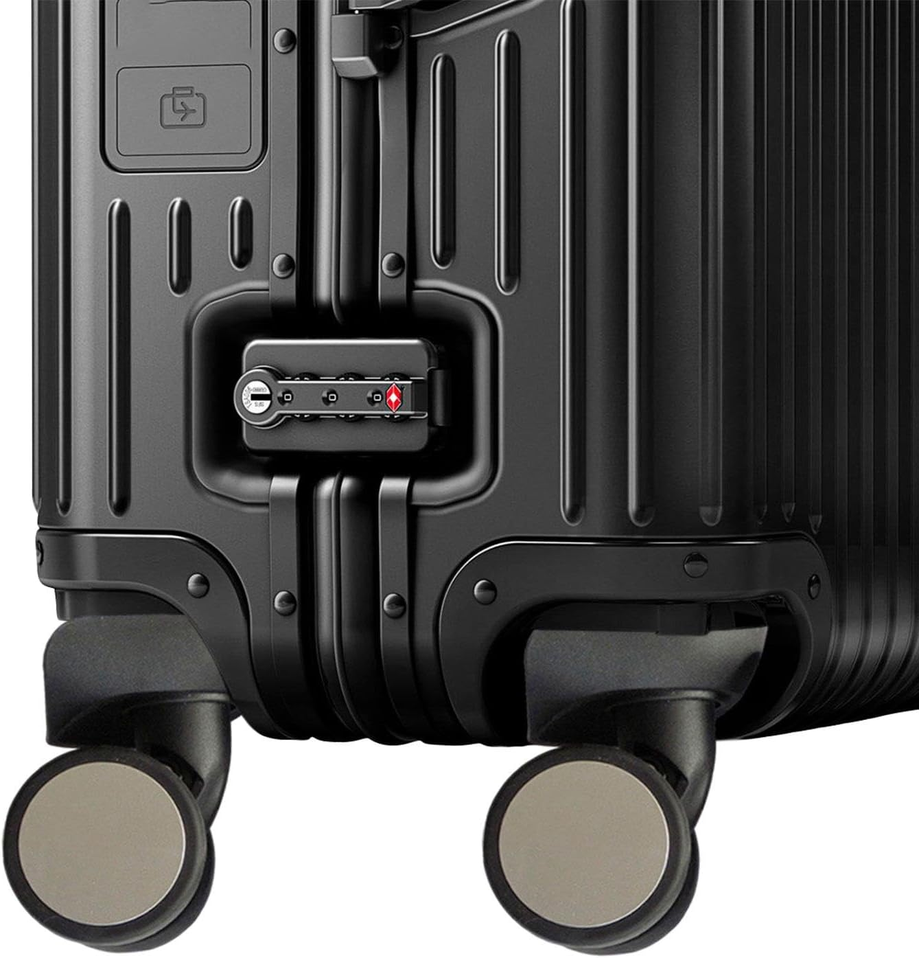 "Abbraccia" 2 Pieces Luggage Wheels Suitcase Casters DIY Accessory Durable Versatile Silent Rolling Black Double Row Wheels 360 Swivel image number 2