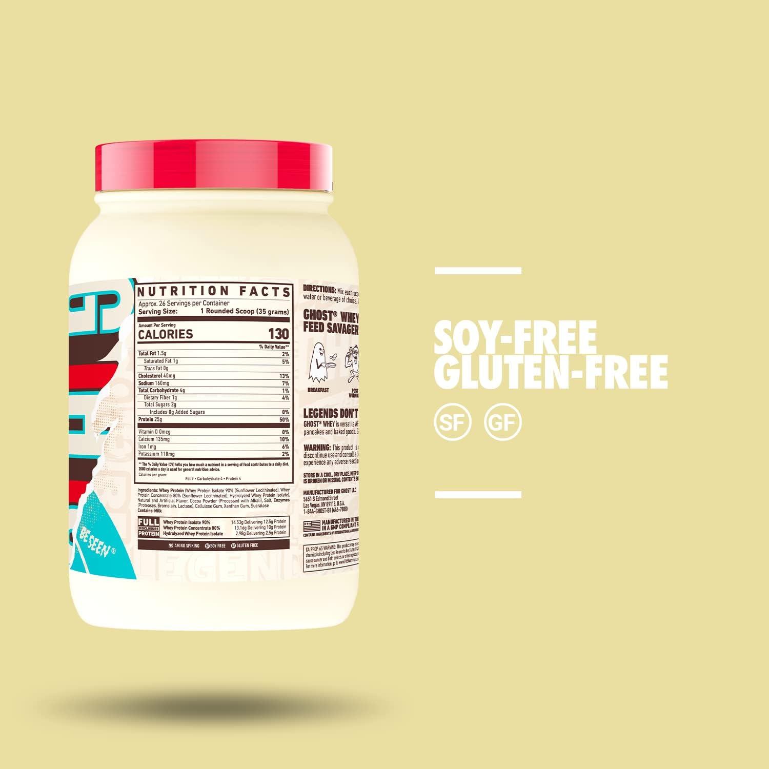 Ghost Milk Chocolate Whey Protein Powder 907 G