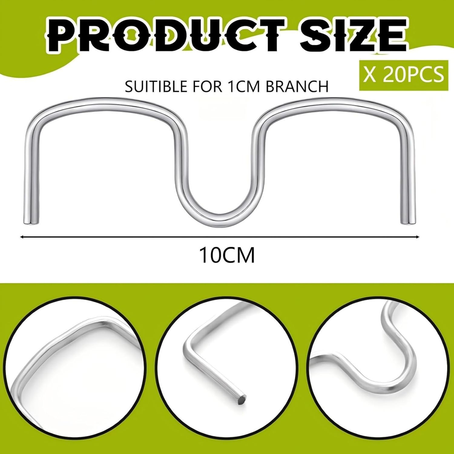 20 PCS Tree Branch Support Limb Spreaders Fruit Puller Tool - Branch Bender, Spreader, Picker for Plants - Garden Training, Tying, Bending Tools - Efficient Removal, Grafting, Young Sapling Support