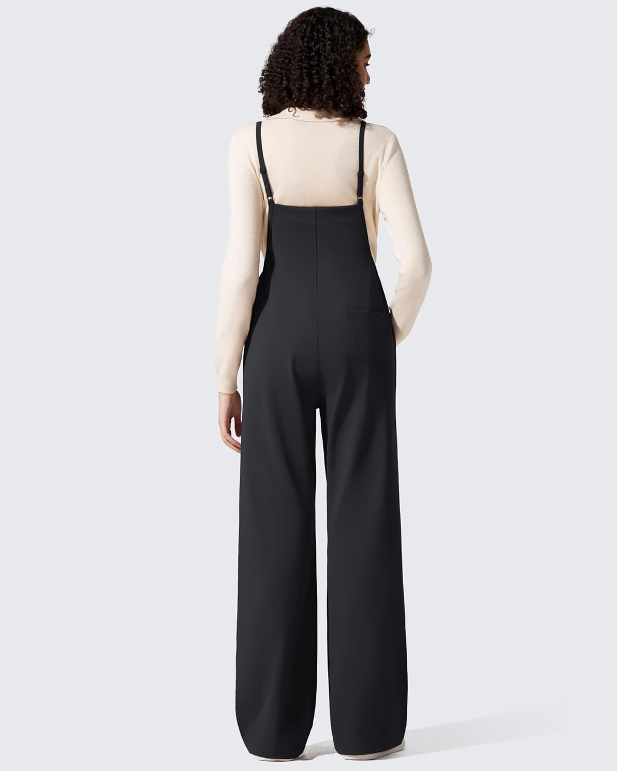 G4Free Maternity Jumpsuits Adjustable Strap Overalls Pregnancy Wide Leg Rompers with Pockets image number 5