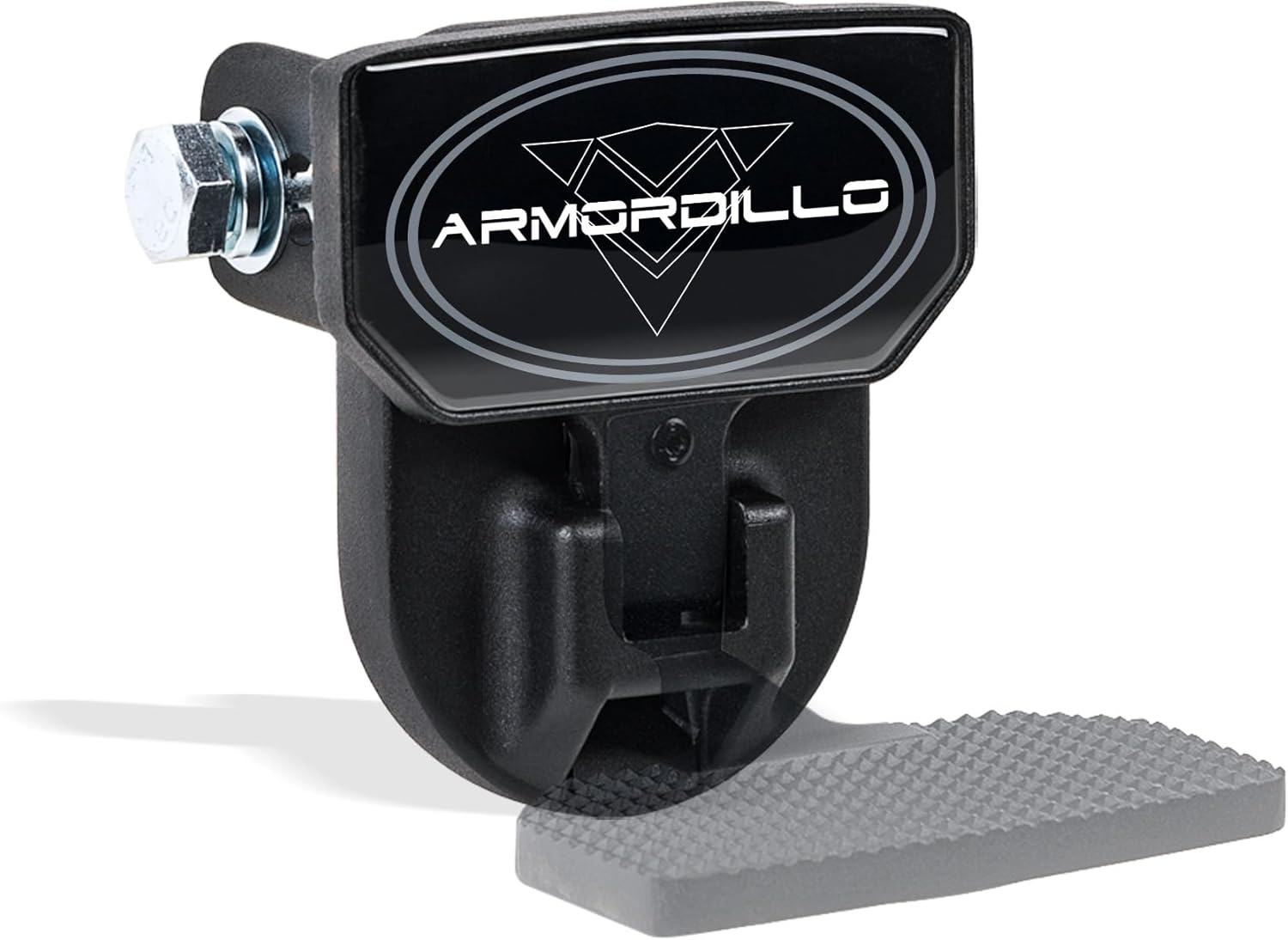 Armordillo FD Series 5" Foldable Rear Hitch Step|Compatible for Class 4 Trailer Hitch 2" Receiver|Hitch Step Bar|Folding Fold-Up Rear Step|8724552|Matte Black|Steel|Universal image number 5