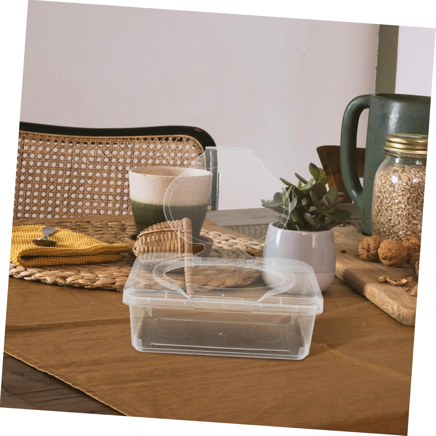 2Pcs Wet Wipes Storage Box Flip-Top Design for Bathroom Car Travel Refillable Holder and Capacity for Home Outdoor Use image number 4