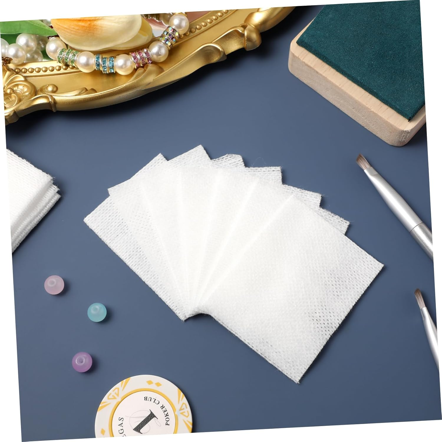 MERRYHAPY 10Packs Makeup Removal Cotton Pads Cotton Facial Body Cleansing Comfortable Absorbent for Women image number 2