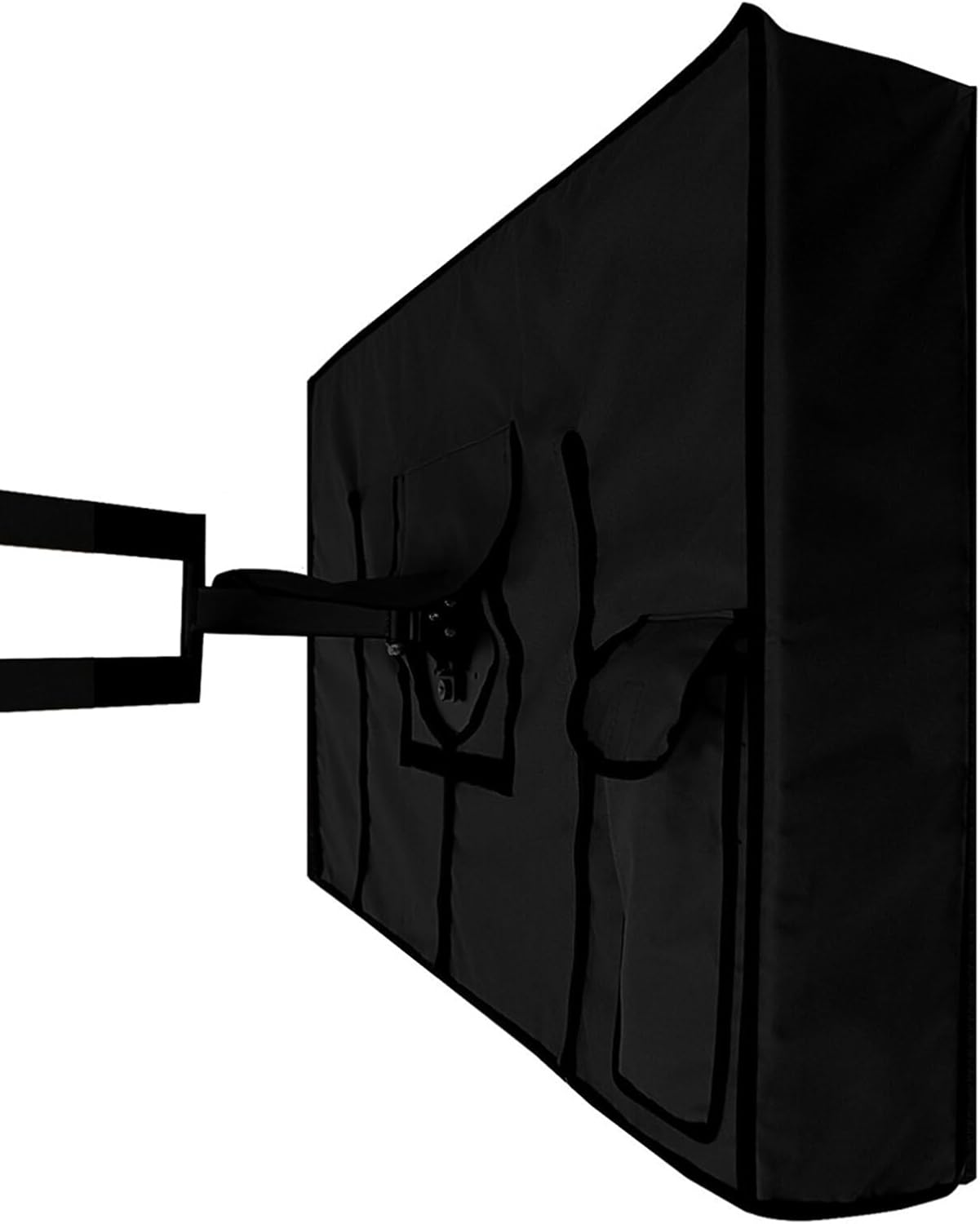 Outdoor TV Cover 65" - 70" Waterproof Dustproof Television Protector Remote Control Pocket Bottom Cover for LED LCD Plasma Television Sets image number 3